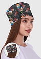 Колпак медицинский на резинке унисекс арт. ГУ-12-330-СТР - 2