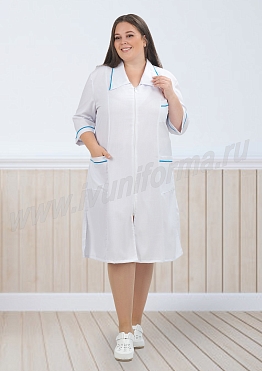 Халат медицинский женский арт. М-20-52-ТС (size +)
